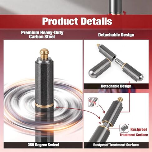 6 قطع من مفصلات الرصاص شديدة التحمل مقاس 4 بوصات، قطع غيار مفصلات أسطوانية قابلة للحام للبوابة المعدنية، وباب التأرجح ومنحدر المقطورة in Kuwait