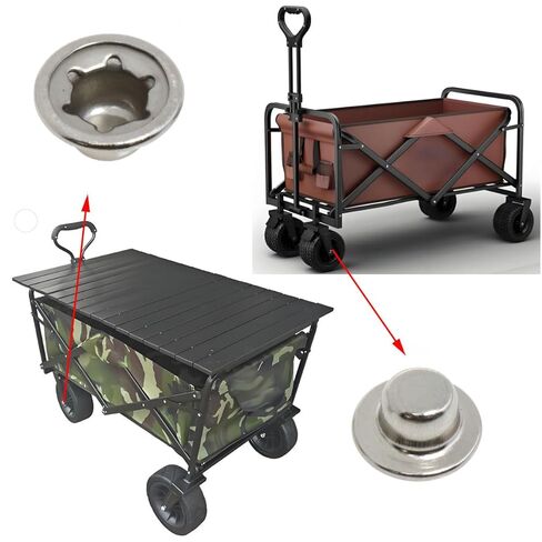 yukata Silver 5/16inch Spring Steel Axle Cap nut Push on pushnut caps Push Nuts Washer Caps for Handtrucks Lawn Vehicles and Rolling Boxes 8PCS (5/16inch) in Saudi Arabia