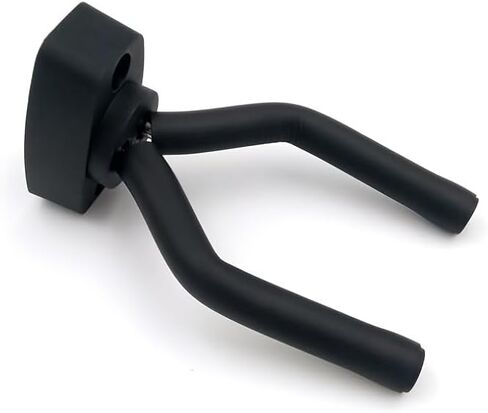 Modern Black Guitar Wall Mount Holder - Dual Space-Saving Guitar Stand, Easy Install Wall Organizer with Minimalist Design (Black) in Saudi Arabia