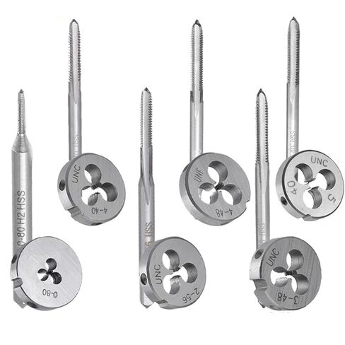 M2x0.25 مجموعة الصنبور والقالب لليد اليمنى، متري M2x0.25 HSS آلة الصنبور والقالب المستدير in Kuwait