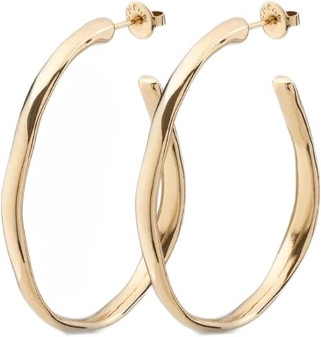 Earrings in metal alloy coated in gold in Kuwait
