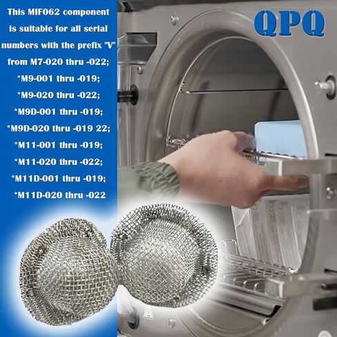 MIF062 مرشح غرفة التعبئة/التهوية #002-0360-00 متوافق مع Midmark M9/M9D، M11/M11D، 1730E، 1730EK، 1730M، MIF062 MIK072، MIK080 استبدال فلتر الشاشة، عبوتان in Kuwait