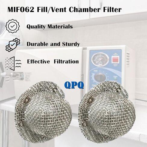 MIF062 مرشح غرفة التعبئة/التهوية #002-0360-00 متوافق مع Midmark M9/M9D، M11/M11D، 1730E، 1730EK، 1730M، MIF062 MIK072، MIK080 استبدال فلتر الشاشة، عبوتان in Kuwait