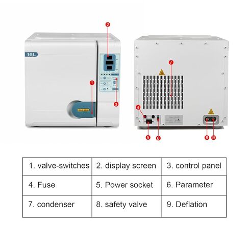 معقم الأوتوكلاف بالبخار قبل الفراغ من Getidy سعة 16 لترًا من الفئة B مع وظيفة التجفيف JY-16 in Kuwait