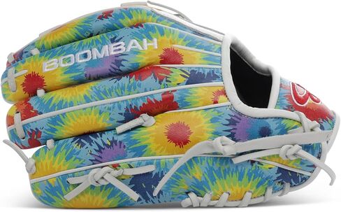 Boombah Softball Fielding Glove B4 H Web - Rainbow Tie Dye Print - Multiple Sizes in Saudi Arabia