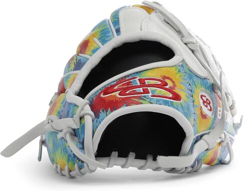Boombah Softball Fielding Glove B4 H Web - Rainbow Tie Dye Print - Multiple Sizes in Saudi Arabia