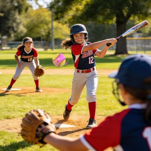 3 Pack Standard 12-Inch Softball - Creative Design Practice & Training Ball Ice Cream Drip Softball Stuff in Kuwait