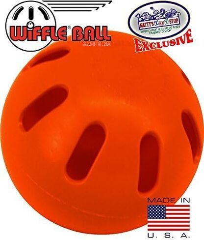 Matty's Toy Stop Wiffle Balls Yellow, Green & Orange Official Size Baseballs Bundle with Storage Bag - 6 Pack in Saudi Arabia