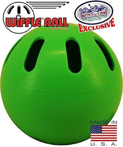 Matty's Toy Stop Wiffle Balls Yellow, Green & Orange Official Size Baseballs Bundle with Storage Bag - 6 Pack in Saudi Arabia
