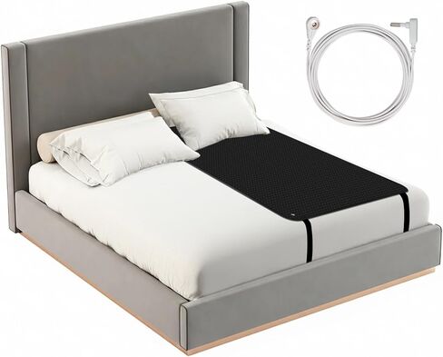 Grounding Mat for Bed, Grounding Pad for Sleeping, Grounding Mattress with Grounding Wire, Grounding Sheets Earth Connected Grounded Pad for Better Sleeping, Balance, 27x78Inch in Kuwait