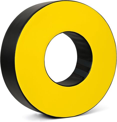 عجلة معالجة كرة القدم - دمية معالجة إسفنجية عالية الكثافة 3080 مع حزام - حلقة خفة الحركة من جلد البولي يوريثان المقاوم للماء لممارسة كرة القدم للشباب وتدريب المدرسة الثانوية in Saudi Arabia