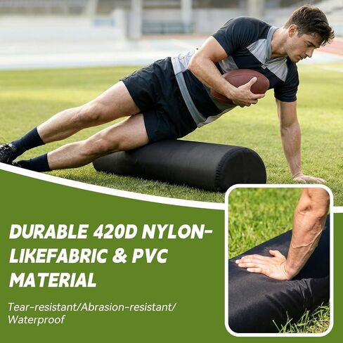 قطعتان من دمية كرة القدم القابلة للنفخ مع مضخة هواء، دمية معالجة بمقابض لسهولة التخزين والحمل، معدات تدريب كرة القدم لتعزيز تدريبات حركات القدم/المهارات الرياضية in Kuwait