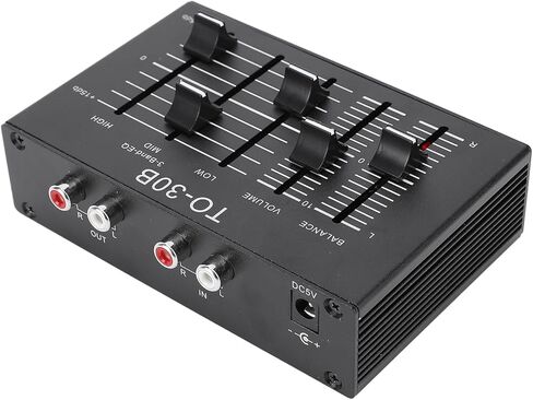 EQ Equalizer Stereo, High Medium Low 3 Band Sound Channel Balance Volume Control Preamp Amplifier for Home Audio in Kuwait