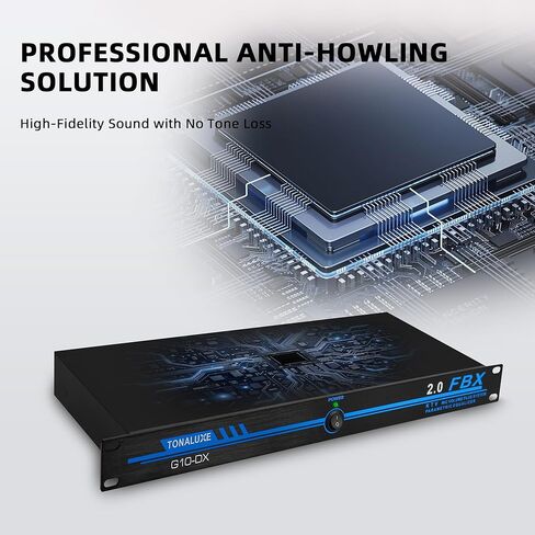 Professional Feedback Suppressor & Feedback Eliminator, Microphone Anti-Howling Frequency Shifter Audio Processor, 2-In 2-Out for Stage Performance, Conference, PA System & Karaoke in Kuwait