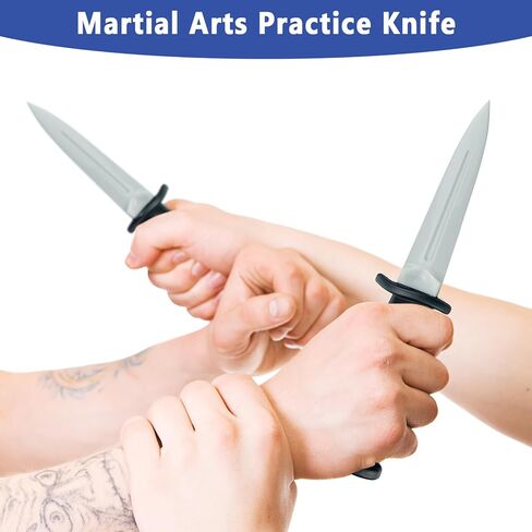9.8 Inch Realistic Rubber Training Knife - Safe Dagger Prop for Martial Arts, Cosplay & Stage Combat | Flexible Fake Knife for Costumes, Play Fighting & Tactical Practice in Kuwait