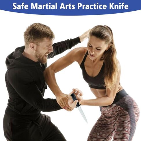 9.8 Inch Realistic Rubber Training Knife - Safe Dagger Prop for Martial Arts, Cosplay & Stage Combat | Flexible Fake Knife for Costumes, Play Fighting & Tactical Practice in Kuwait