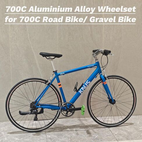 WEEROCK 700C Bike Wheelset, Front and Rear Wheel Set for 700 Road Bike, Gravel Bike, Aluminium Alloy Double Wall Rim, Compatible with Disc Brake and Rim Brake, Suits for 7-11 Speeds Cassette Sproket in Saudi Arabia