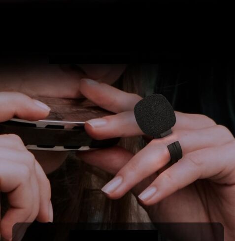 Harmonica Microphone 3.5mm Ring Clip Finger Holder Flute Microphone Wired Wind Instrument Mic for Blues Harmonica Mouth Organ C Flute Zelda Ocarina Soprano Recorder Portable Voice Amplifier in Saudi Arabia