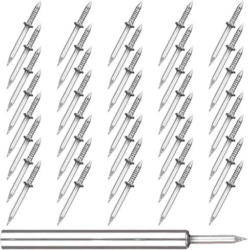 Zerodeko 100pcs Double Head Picture Hanging Nails Seamless Furniture Nails with Socket Tool for Wall Skirting Installation in Saudi Arabia