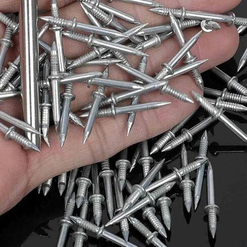 Zerodeko 100pcs Double Head Picture Hanging Nails Seamless Furniture Nails with Socket Tool for Wall Skirting Installation in Saudi Arabia
