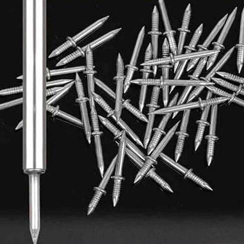 Zerodeko 100pcs Double Head Picture Hanging Nails Seamless Furniture Nails with Socket Tool for Wall Skirting Installation in Saudi Arabia