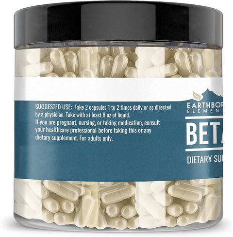 Earthborn Elements Beta Glucan, 200 Capsules, Pure & Undiluted, No Additives in Kuwait