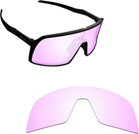 Alphax Low Light Pink Non-polarized Replacement Lenses for Oakley Sutro OO9406 Sport Glasses Sunglsses in Saudi Arabia