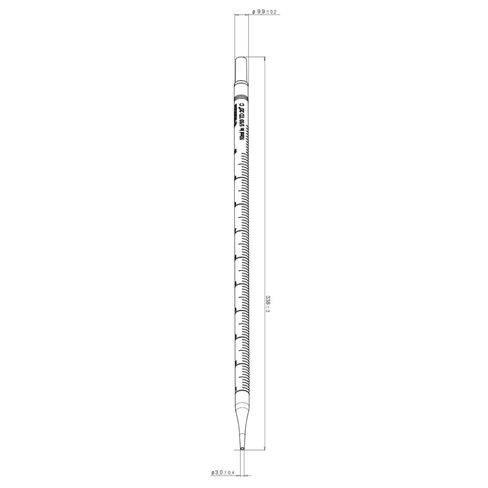 SPL 5 mL Serological Pipette Sterile Graduation 1/10mL, Indiv. Wrap, (2x100/Box) 200/Case in Kuwait