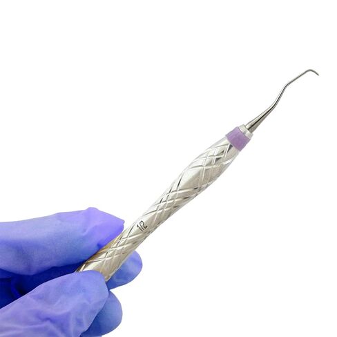 Gracey Dental Periodontal Curettes 1/2 Double Ended Special Purple Hollow Handle Stainless Steel Dental Instruments DN-2498 in Saudi Arabia