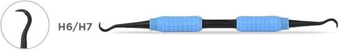 Dental Autoclavable Carbon Reinforced Resin Scaler with Silicone Grips, Dual Side Color Code Implant Scaler (H6/H7) in Saudi Arabia