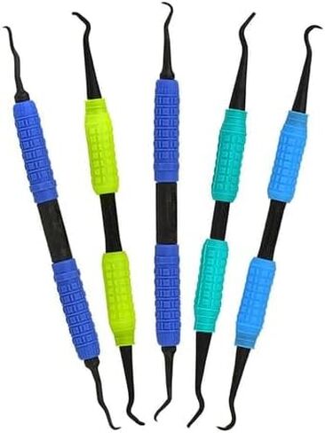 Dental Autoclavable Carbon Reinforced Resin Scaler with Silicone Grips, Dual Side Color Code Implant Scaler (H6/H7) in Saudi Arabia