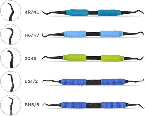 Dental Autoclavable Carbon Reinforced Resin Scaler with Silicone Grips, Dual Side Color Code Implant Scaler (H6/H7) in Saudi Arabia