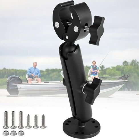 Trolling Motor Stabilizer Mount, 360° Adjustable, for Minn kota Terrova/Riptide Terrova/Ulterra/PowerDrive, Tough-Claw Boat Trolling Motor Shaft Reduces Bounce, Max to 1.5" Diameter Bar in Kuwait