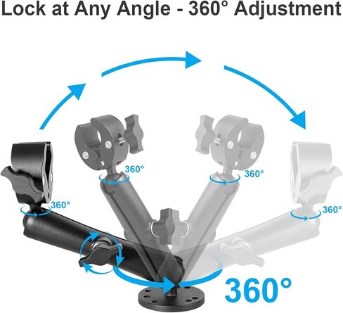 Trolling Motor Stabilizer Mount, 360° Adjustable, for Minn kota Terrova/Riptide Terrova/Ulterra/PowerDrive, Tough-Claw Boat Trolling Motor Shaft Reduces Bounce, Max to 1.5" Diameter Bar in Kuwait