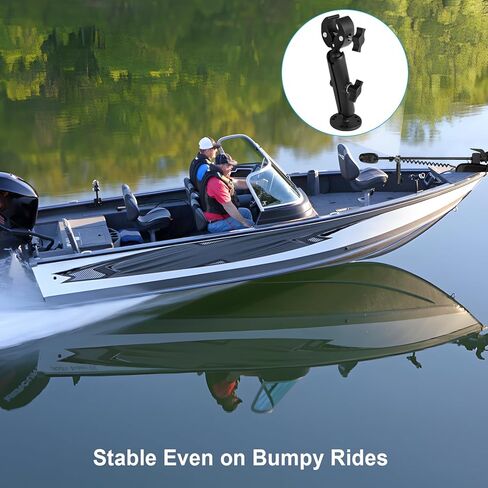 Trolling Motor Stabilizer Mount, 360° Adjustable, for Minn kota Terrova/Riptide Terrova/Ulterra/PowerDrive, Tough-Claw Boat Trolling Motor Shaft Reduces Bounce, Max to 1.5" Diameter Bar in Kuwait