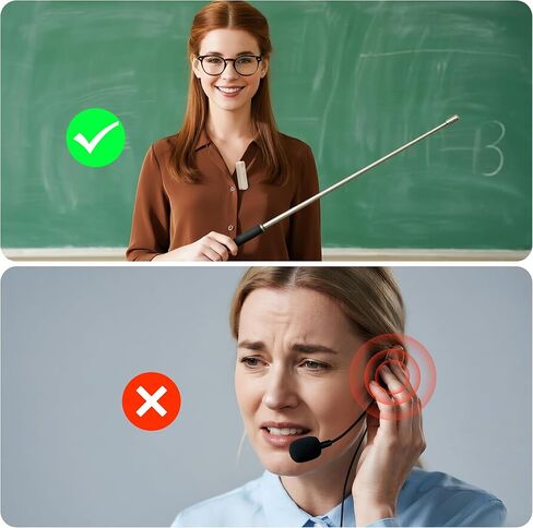 مضخم صوت لاسلكي مع 2 ميكروفونات مغناطيسية، شحن وتخزين، مضخم صوت للمعلمين مع مكبر صوت ميكروفون صغير، مضخم صوت صغير للفصل الدراسي، والكلام، والتدريب في الهواء الطلق (لون البشرة) in Kuwait