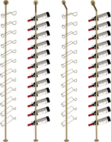 10 Pack Freestanding Floor Metal Rack Holds 120 Bottles Storage Display Holder for Kitchen Pantry Dining Room Bar in Saudi Arabia