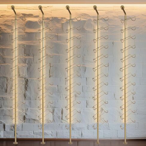 5 Pack 12 Bottle Wall Rack DIY Detachable Storage Organizer Wall Hanging Bottle Holder for Kitchen Pantry Dining Room Bar in Kuwait