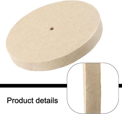 8 بوصة ورأى الصوف إطارات لامعة القرص 25 مللي متر وسادة عازلة سميكة للفولاذ المقاوم للصدأ النحاس الألومنيوم تشطيب المعادن وطحن 9.4 مللي متر in Kuwait