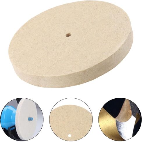 8 بوصة ورأى الصوف إطارات لامعة القرص 25 مللي متر وسادة عازلة سميكة للفولاذ المقاوم للصدأ النحاس الألومنيوم تشطيب المعادن وطحن 9.4 مللي متر in Kuwait