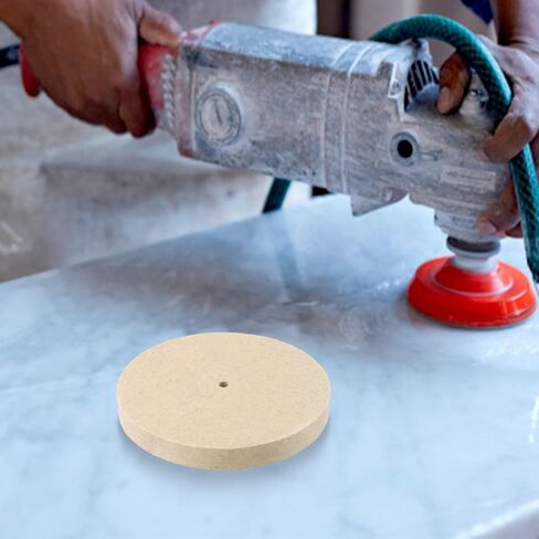 8 بوصة ورأى الصوف إطارات لامعة القرص 25 مللي متر وسادة عازلة سميكة للفولاذ المقاوم للصدأ النحاس الألومنيوم تشطيب المعادن وطحن 9.4 مللي متر in Kuwait