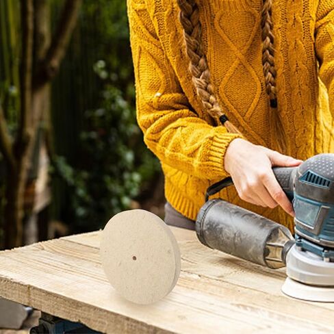 8 بوصة ورأى الصوف إطارات لامعة القرص 25 مللي متر وسادة عازلة سميكة للفولاذ المقاوم للصدأ النحاس الألومنيوم تشطيب المعادن وطحن 9.4 مللي متر in Kuwait