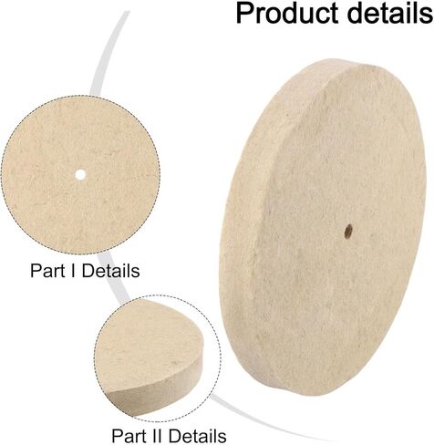 8 بوصة ورأى الصوف إطارات لامعة القرص 25 مللي متر وسادة عازلة سميكة للفولاذ المقاوم للصدأ النحاس الألومنيوم تشطيب المعادن وطحن 9.4 مللي متر in Kuwait