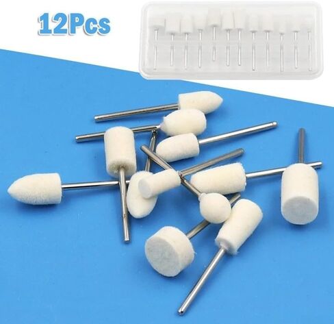Wool Polishing Wheels Essential Tools Wool Polishing Wheels Set for Smoothing Interior Polishing Manicure Grinding Polishing Wool Polishing Wheels in Saudi Arabia