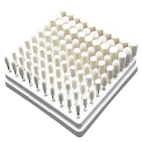 40 Pcs Bullet Shape Wool Felt Polishing Bits, 1/8'' Shank Cone Shape Wool Polishing Points for Rotary Tool (6mm,8mm,10mm,12mm) in Kuwait