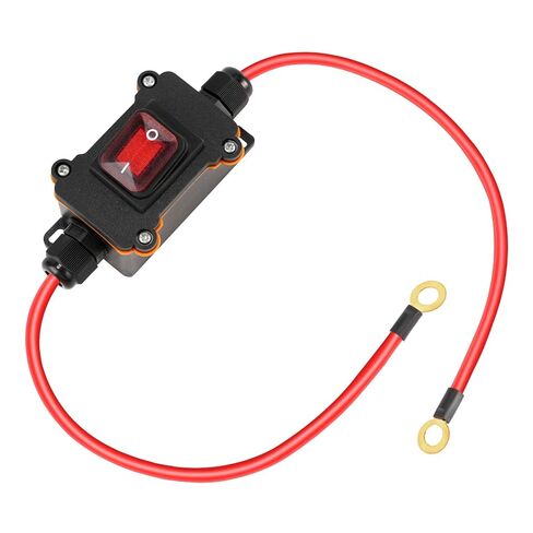 DC 12V Inline Switch – 25A Waterproof IP67 Inline Power Switch, Heavy Duty DPST Battery Disconnect Switchs with 10AWG Copper Cable for Automotive, Marine, RV & DIY in Saudi Arabia
