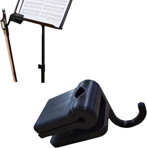 حامل قوس لحامل الموسيقى مع مشبك قلم رصاص - خطاف منظم للكمان والفيولا والتشيلو والباس، ملحق حامل موسيقى محمول للاعبين in Kuwait