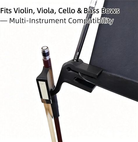 حامل قوس لحامل الموسيقى مع مشبك قلم رصاص - خطاف منظم للكمان والفيولا والتشيلو والباس، ملحق حامل موسيقى محمول للاعبين in Kuwait