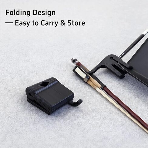 حامل قوس لحامل الموسيقى مع مشبك قلم رصاص - خطاف منظم للكمان والفيولا والتشيلو والباس، ملحق حامل موسيقى محمول للاعبين in Kuwait