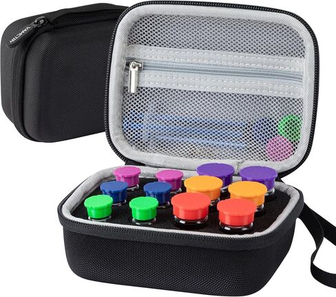 12 Slots Insulin Vial Protector Case, Insulin Vial Organizer Bag for Diabetics Standard 1ml 3ml 5ml and 10ml Vials in Kuwait
